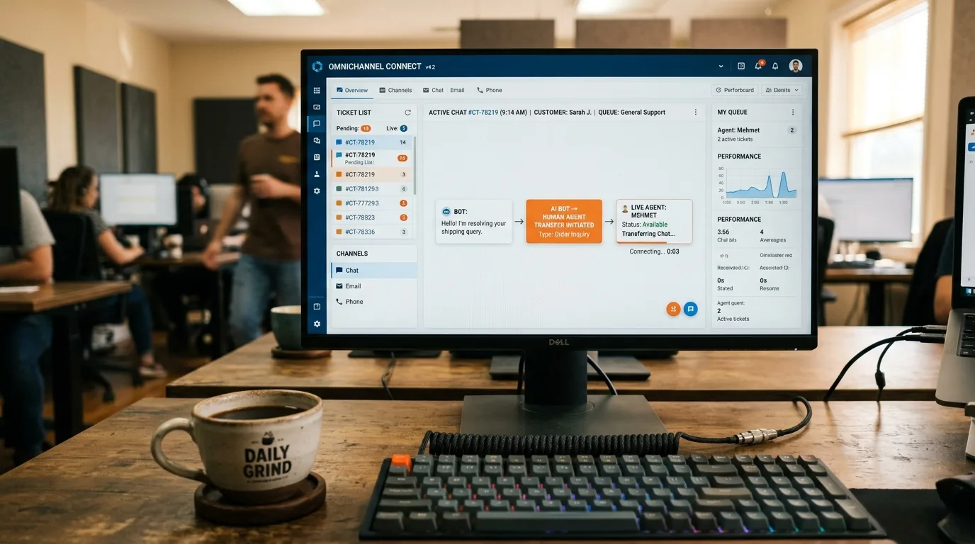 Chatbot canlı müşteri temsilcisine devir mimarisi ve eskalasyon kuralları