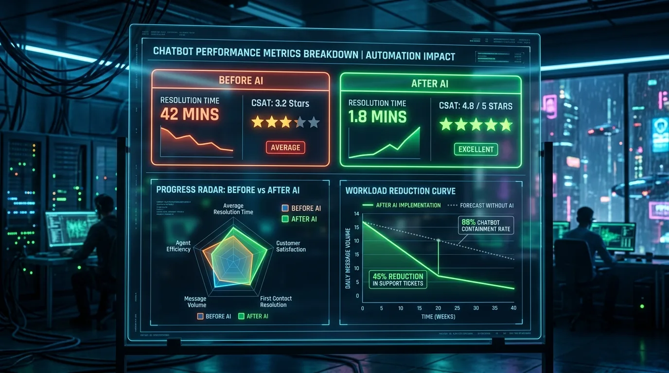 Chatbot performance and KPI measurement matrix