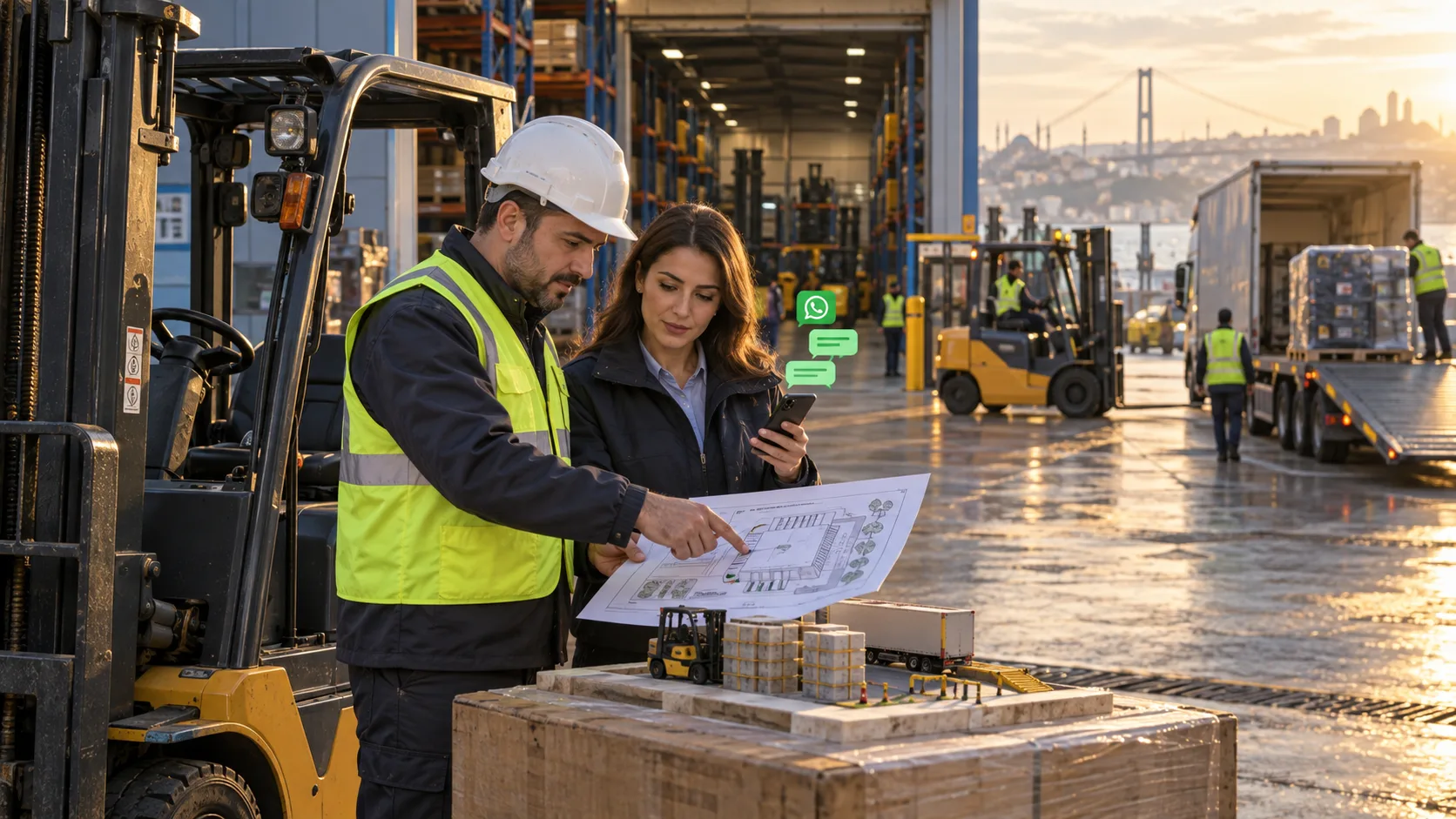 WhatsApp Site and Delivery Briefs for Forklift Rentals