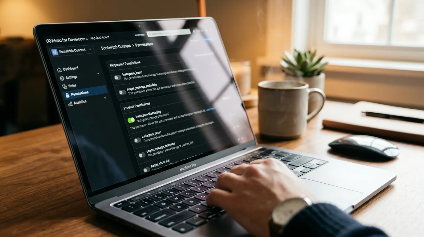 Instagram Messaging API yetkilendirme ve webhook mimarisi