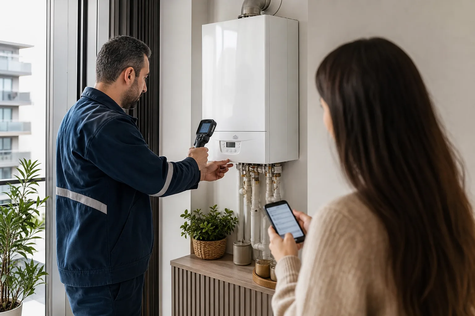 Web Chat Fault Intake for Professional Boiler Services