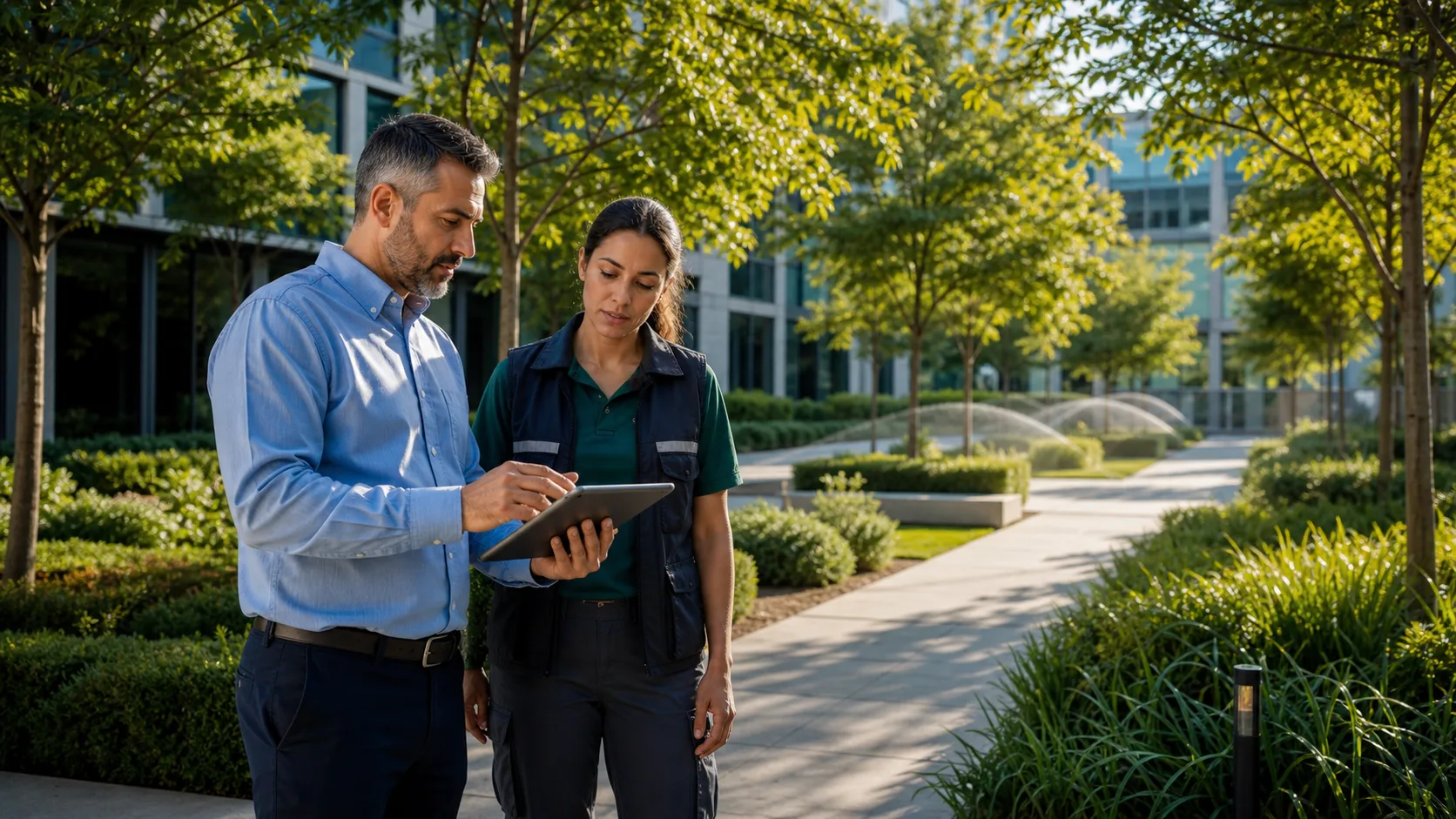 Web Chat Site Survey Intake for Commercial Landscaping