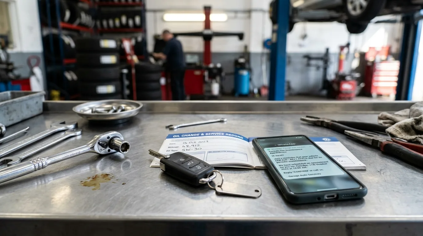 Oto Servisleri İçin WhatsApp Randevu ve Periyodik Bakım Hatırlatma Otomasyonu