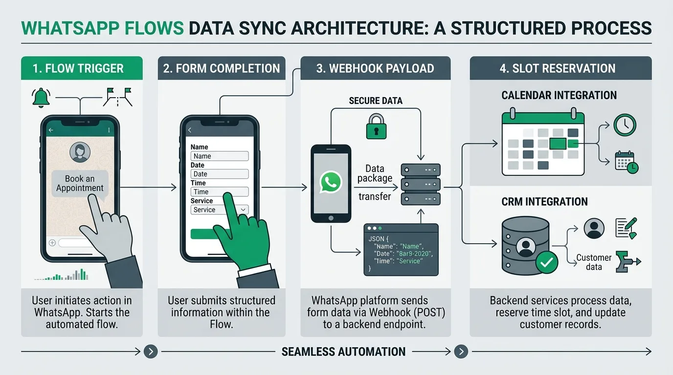 WhatsApp Flows formu ve randevu toplama süreci